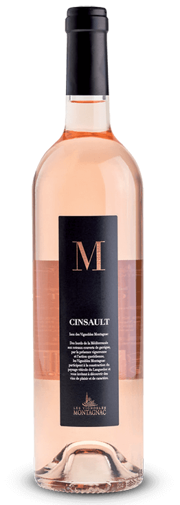 Gamme M IGP Pays d'Oc Cinsault rosé, les vins de cépages des vignerons de Montagnac Domitienne