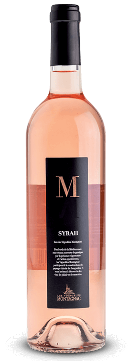 Gamme M Syrah rosé, les vins de cépages des vignerons de Montagnac Domitienne