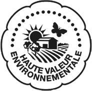 Logo Haute Valeur Environnementale, les vignerons de Montagnac Domitienne, vin IGP Pays d'Oc s’engagent de manière très forte vers cette norme.